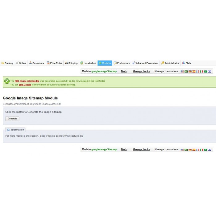 google image sitemap prestashop addons