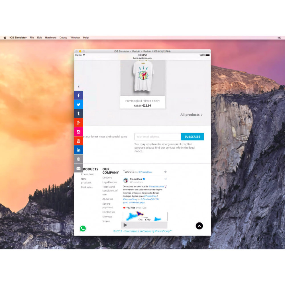 module - Widgets sozialer Netzwerke - Social Media Sidebar Links Buttons - 2