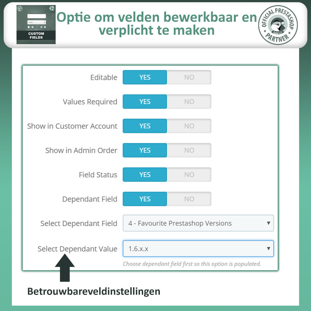 module - Registratie en Proces van bestellingen - Voeg aangepaste afrekenvelden toe - 12