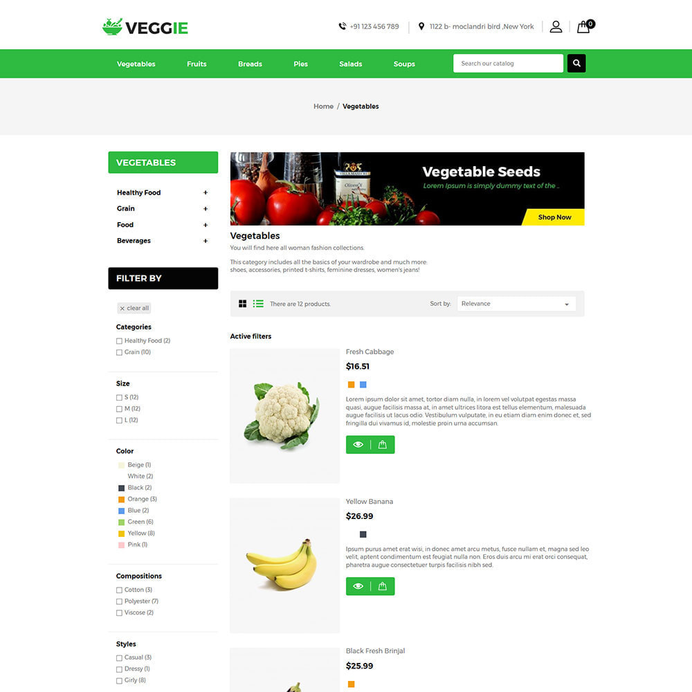 theme - Eten & Restaurant - Vegitables Food - Fruitwinkel - 4