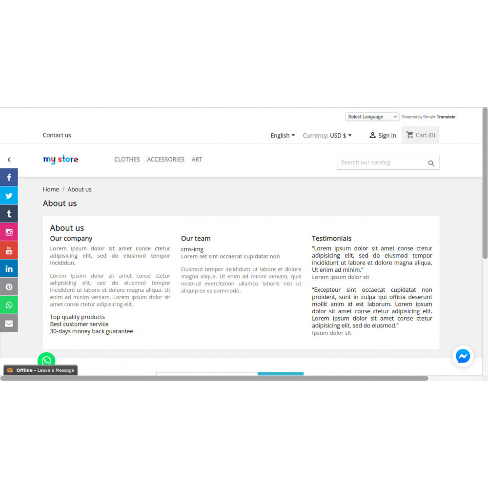module - Widgets sozialer Netzwerke - Social Media Sidebar Links Buttons - 9