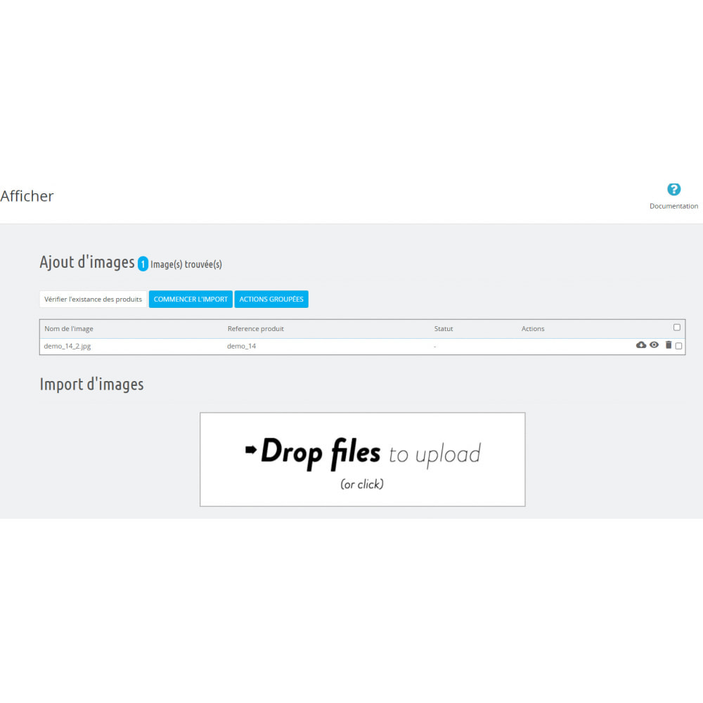 module - Data Import & Export - Image import - 2