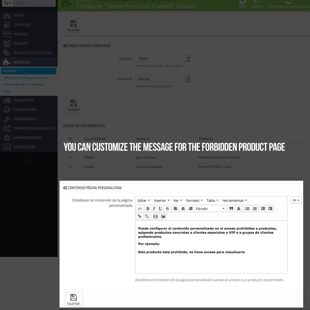 module - B2B - Private products for B2B stores - 5