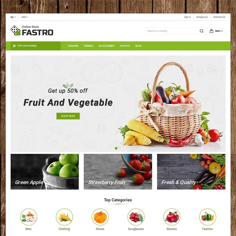 fastro grocery store prestashop addons