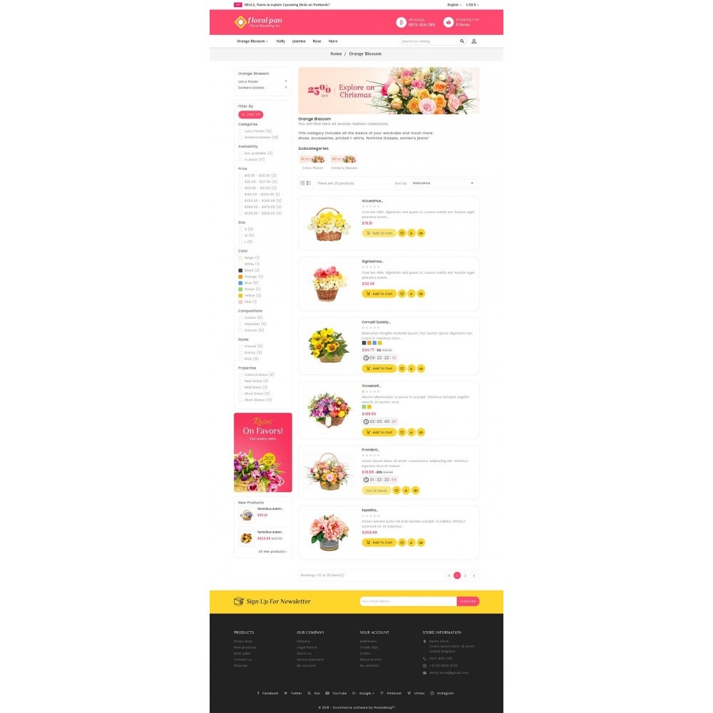 floral pan bloom works prestashop addons bloom works